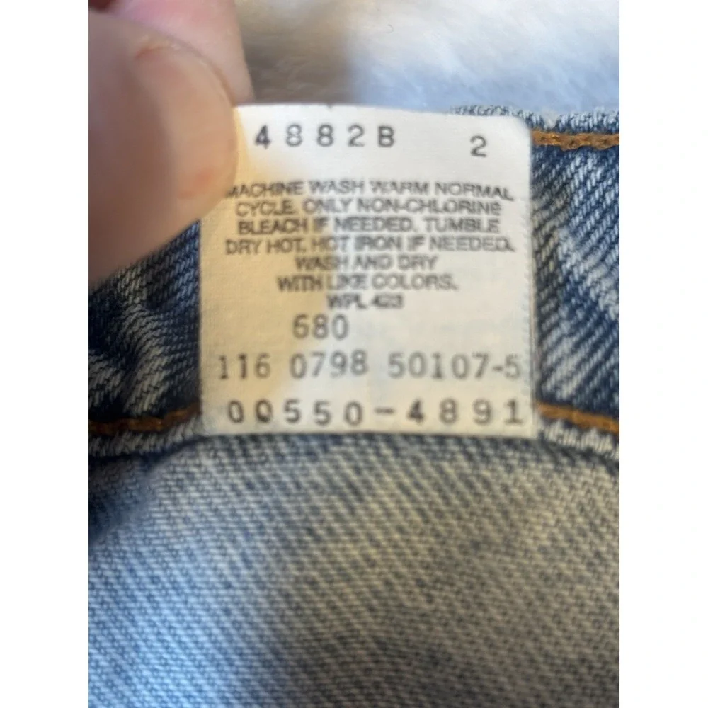 Vintage Levi's 550 Jeans Men's 36/29 - Length Measures‎ 28.5 - Blue 90s Relaxed